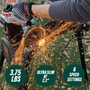 Metabo HPT G12VE2  4-1/2" 12 Amp AC Brushless Variable Speed Angle Grinder Image 1