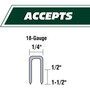 Metabo HPT N3804A5  18 Gauge 1/4" Narrow Crown PRO Finish Stapler for 1/2" to 1-1/2" Length Staples Image 4