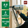 Metabo HPT NR83A5Y  21 Degree 3-1/4" Plastic Collated Framing Nailer with Depth Adjustment and Aluminum Magazine Image 1