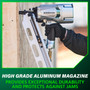 Metabo HPT NR83A5Y  21 Degree 3-1/4" Plastic Collated Framing Nailer with Depth Adjustment and Aluminum Magazine Image 6