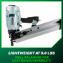 Metabo HPT NR90AC5  21 Degree 3-1/2 Inch Plastic Collated Framing Nailer Image 5
