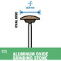 Dremel 971  5/8" Aluminum Oxide Grinding Stones 1/8" Shank Image 2
