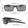 Edge Eyewear SR111AR  Reclus Safety Glasses Black Frames with Anti-Reflective Clear Lens Image 2