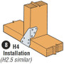 Simpson Strong Tie H4  Hurricane Tie Image 2
