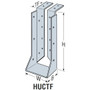 Simpson Strong Tie HUC412TF  4x12 Heavy Duty Top Flange Joist Hanger Concealed/Reverse Flange Image 1