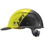 Lift Safety HDC50C-19HC  Dax Fifty/50 Carbon Fiber Hard Hat Cap Style with Brim Grip - Black and Yellow Image 2