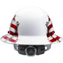 Lift Safety HDF-24AF  Dax Hard Hat Fiber Full Brim American Flag Image 2