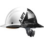 Lift Safety HDF50C-20CK  Dax Fifty/50 Carbon Fiber Hard Hat Full Brim Style with Brim Grip - White and Black Camo Image 0