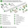 Onward 14025WBC  48" Double Bi-Fold Door Hardware Set Image 5