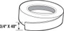 Prime-Line 193678  Mirror Double-Sided Adhesive Tape, 3/4 in. x 40 in., White Image 1