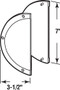 Prime-Line A-141  Black Plastic, Sliding Door Screen Shield Image 1