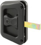 Prime-Line A-187  Black Plastic Hat Section Screen Door Handle and Latch Image 0
