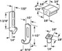 Prime-Line A-236  Sliding Screen Door Strike, Guide and Adjustment Kit, for Anjac Sliding Screen Doors Image 1