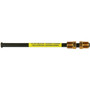 AGS Company PAA-B430  8" x 1/4" Poly-Armour PVF Coated Adapter Brake Line - 7/16-24 SAE Inverted to 7/16-24 SAE Inverted Brass Nut Image 0