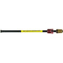 AGS Company PAA-R340  8" x 3/16" Poly-Armour PVF Coated Adapter Brake Line - 3/8-24 SAE Inverted to 7/16-24 SAE Inverted Red Nut Image 0