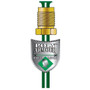 AGS Company PAA-R340  8" x 3/16" Poly-Armour PVF Coated Adapter Brake Line - 3/8-24 SAE Inverted to 7/16-24 SAE Inverted Red Nut Image 2