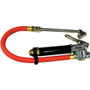 Amflo 101D  Heavy Duty Swivel Dual Foot Chuck Tire Pressure Inflator Gauge with 12" Hose - 10 to 120 PSI Image 0
