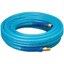 Amflo 12-50E  1/4" x 50' Blue Poly 300 psi Air Hose with 1/4" MNPT Fittings Image 0