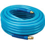 Amflo 13-50AE  3/8" x 50' Blue Poly 300 psi Air Hose with 1/4" MNPT Fittings Image 0