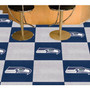 Fanmats 8572  Seattle Seahawks 18" x 18" Team Carpet Tiles (10 Logo, 10 Solid per Box - appx 45 sq ft) Image 1