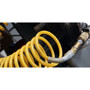 Amflo 4-25E  1/4" x 25' Nylon Recoil Air Hose with 1/4" Swivel Fittings - Yellow Image 1
