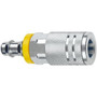 Amflo  C20-42L  1/4" I/M - Industrial/Milton Design x 1/4" I.D. Locking Barb Steel Coupler Image 0