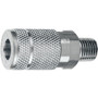 Amflo  C5  3/8" T Automotive Design x 3/8" MNPT Steel Coupler Image 0