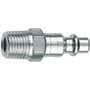 Amflo CP21-03  1/4" I/M - Industrial/Milton Design x 3/8" MNPT Steel Plug Image 0