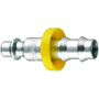Amflo CP21-44L  1/4" I/M - Industrial/Milton Design x 3/8" I.D. Locking Barb Steel Plug Image 0