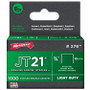 Arrow Fastener 276  JT21 3/8" Flat Crown Light Duty Staples 1000 per Package Image 0