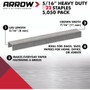 Arrow Fastener 225  P22 5/16" Leg Flat Crown Staples for P22 Plier Type Stapler 5050 per Package Image 3