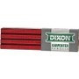 Dixon 19973  7" Hard Industrial Red and Black Carpenter Pencils - 12 per Package Image 0