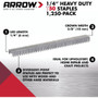 Arrow Fastener 504  T50 1/4" Heavy Duty Steel Staples 1250 per Package Image 3
