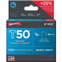 Arrow Fastener 506  T50 3/8" Heavy Duty Steel Staples 1250 per Package Image 3