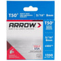 Arrow Fastener 505  T50 5/16" Heavy Duty Steel Staples 1250 per Package Image 0