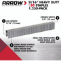 Arrow Fastener 509  T50 9/16" Heavy Duty Steel Staples 1250 per Package Image 3