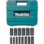 Makita A-96372  1/2" Drive Deep Well Impact Socket Set 14-piece Image 1
