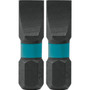 Makita A-96637  ImpactX #10 Slotted 1" Insert Bit, 2 per package Image 0