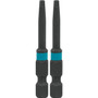 Makita A-96693  ImpactX #1 Square Recess 2 inch Power Bit, 2 per package Image 0