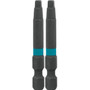 Makita A-96718 ImpactX #3 Square Recess 2 inch Power Bit, 2 per package Image 0