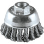 Makita A-98457  2-3/4" Knot Wire Cup Brush, Stainless, M10 x 1.25 Image 0