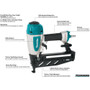 Makita AF601  16 Gauge, 2-1/2" Straight Finish Nailer Image 3