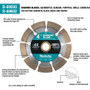 Makita B-69593  4-1/2" Diamond Blade, Segmented, General Purpose Image 2