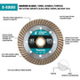 Makita B-69680  4" Diamond Blade, Turbo, General Purpose Image 2