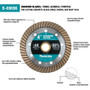 Makita B-69696  4-1/2" Diamond Blade, Turbo, General Purpose Image 2