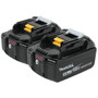 Makita BL1840B-2  18-Volt Compact Lithium-Ion Replacement Cordless Battery with L.E.D. Indicator - 4 Ah - 2 Batteries per Package Image 0