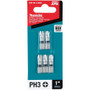 Makita E-00561  Impact XPS #3 Phillips 1" Insert Bit, 5 per package Image 4