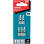 Makita E-00608  Impact XPS T10 Torx 1" Insert Bit, 5 per package Image 2