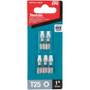 Makita E-00636  Impact XPS T25 Torx 1" Insert Bit, 5 per package Image 2