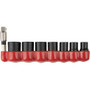 Makita E-01694  Impact XPS 8 Piece  1/4" Drive 6-Point Metric Impact Socket Set with  Standard Socket Adapter Image 0